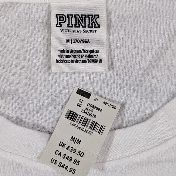 PINK Victoria's Secret Irish Clover Long Sleeve Shirt with Sequins - Picture 3 of 3